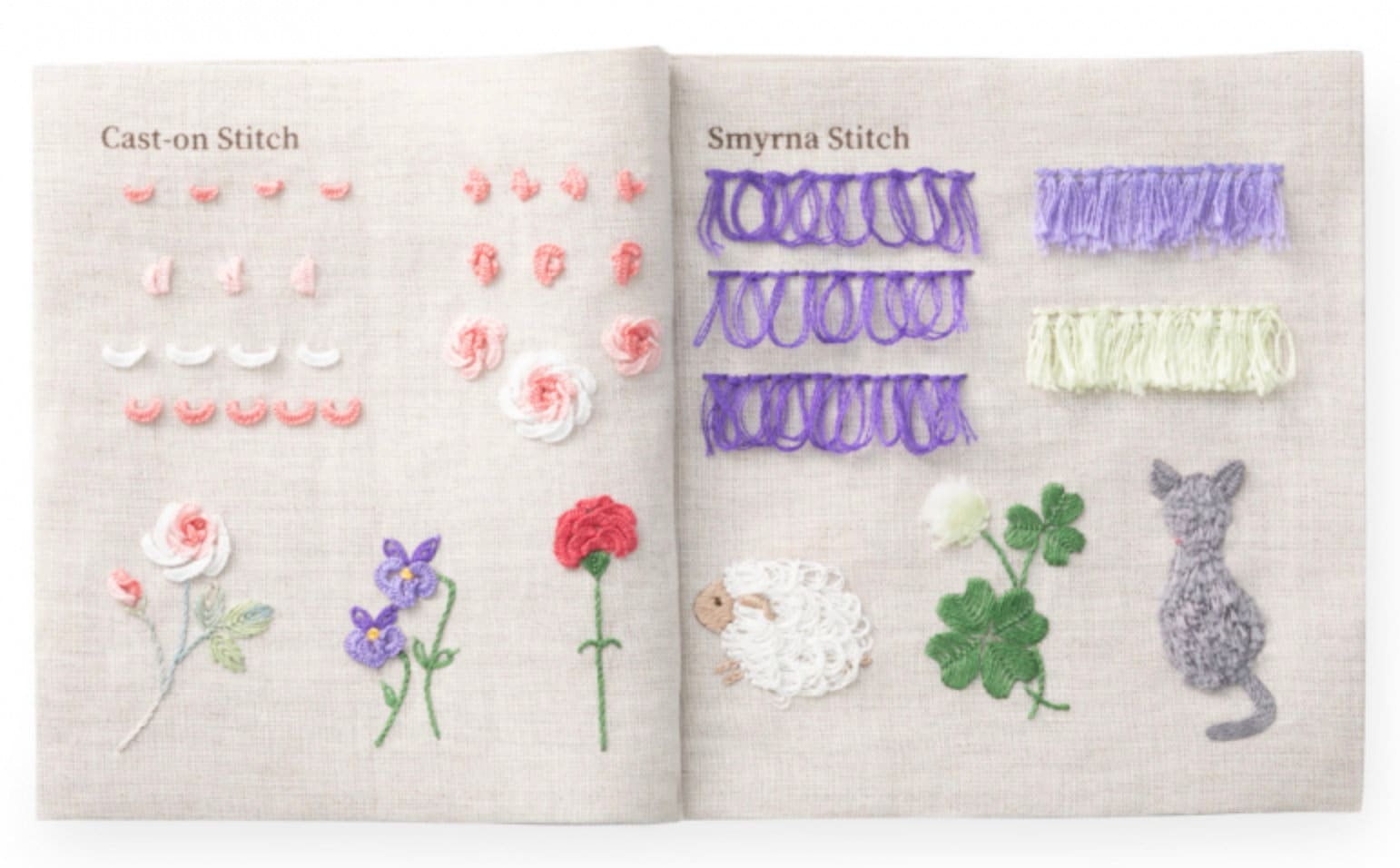 Tulip Embroidery Sampler Book -3D Stitches- EK-103 - Etsy