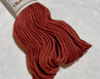 Olympus Kogin #769 Japanese cotton thread 18 meter skein BRICK RED