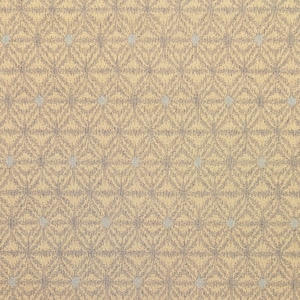 Sevenberry printed Ikat Asanoha variation stars in beige and gray Japanese cotton fabric 88229-3-1