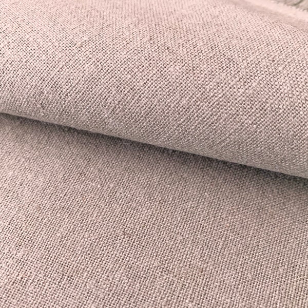Solid color Japanese cotton linen fabric H-CO-6001-A taupe rose
