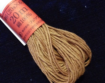 Fujix #2 Japanese Persimmon Kakushibu hand dyed cotton thread