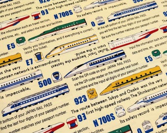 Hello My Friend Oxford Fabric by Push Pin - Kokka Fabric - Out of