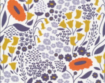 Lushabye blue from Cloud9 Organic Fabrics Morning Song Collection by Elizabeth Olwen