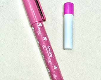 Blue SEWLINE Applique Fabric Glue Stick Pen with refill