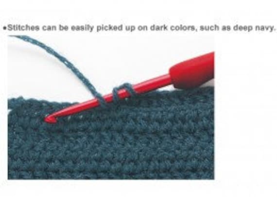 Tulip ETIMO Red Crochet Hook With Cushion Grip Assorted Sizes