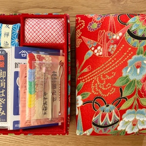 Misuya Hand Sewing Gift Set in chirimen box from Kyoto Japan Misuyabari みすや