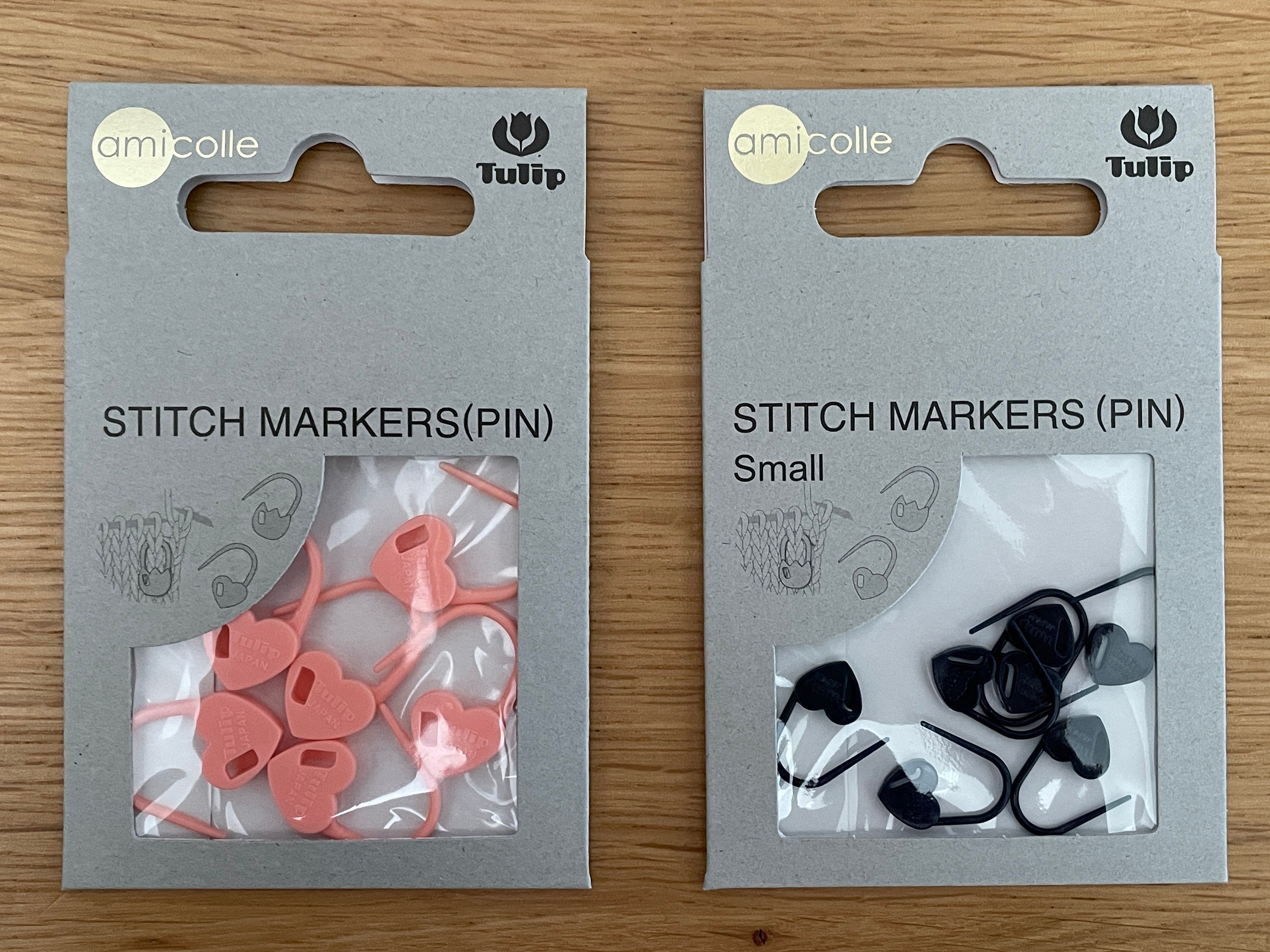 Tulip Heart Stitch Markers Amicolle Knitting Accessories Small 