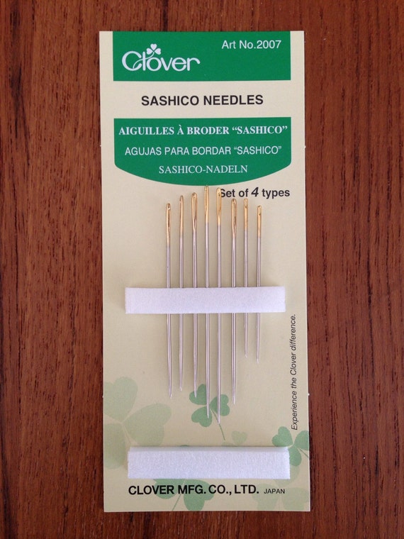 Clover 2007 Sashico Needles 4 sizes Set of 8 SET OF THREE!