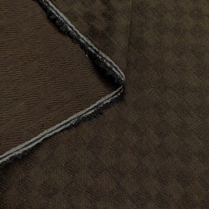 Cosmo Japanese yarn dyed textured cotton taupe fabric AY2323-13 brown
