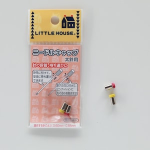 Little House Needle Caps for thick and thin needles made in Japan