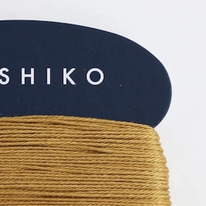 Daruma #220 KINCHA Japanese Cotton SASHIKO thread 40 meter skein 20/4 金茶 golden tea