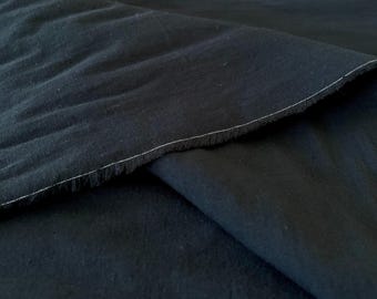 Cosmo Japanese cotton linen fabric AD5192-300 black