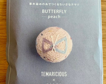 TEMARiCIOUS x piece temari kit Butterfly peach