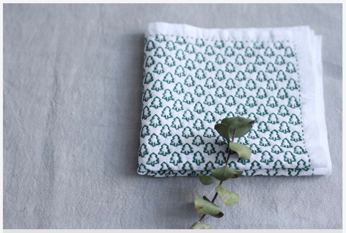 Yokota Shirotsumekusa White Clover Sashiko Fukin Japanese