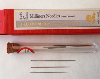 Tulip THICK Milliners Needles Straw Assorted sizes THN-082e