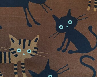 Cocoland Big Cats Japanese Oxford Cotton Canvas H-CO-10002