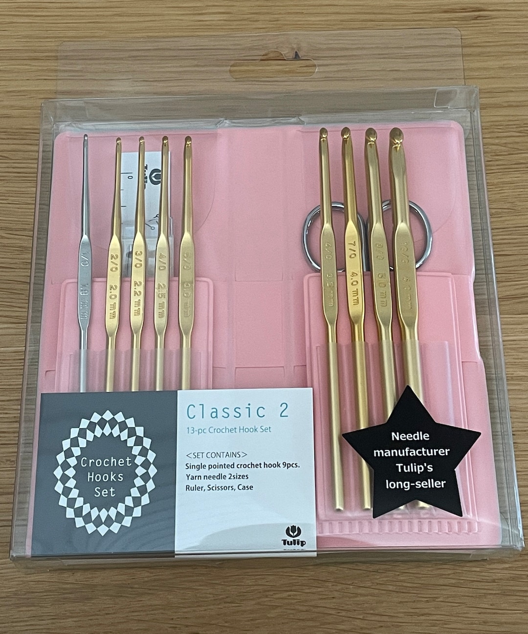 Tulip Classic 13 Piece Crochet Hooks Set TCK-002 Teal/pink - Etsy