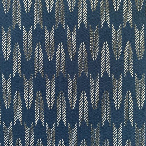 Sevenberry Zigzag Yabane arrows Japanese cotton fabric 88222-6-3 blue beige