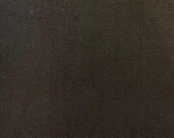 SALE Solid color Japanese cotton linen fabric H-CL-6001-F black