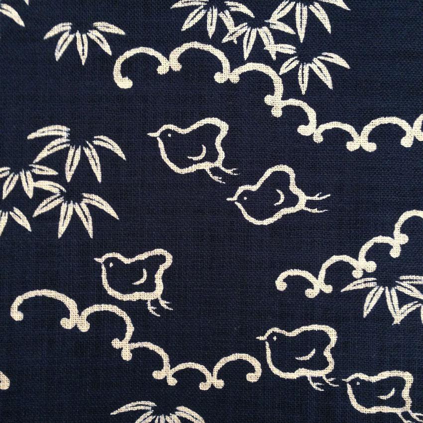 Sevenberry Chidori Little Bird Japanese Cotton Fabric 88223-11
