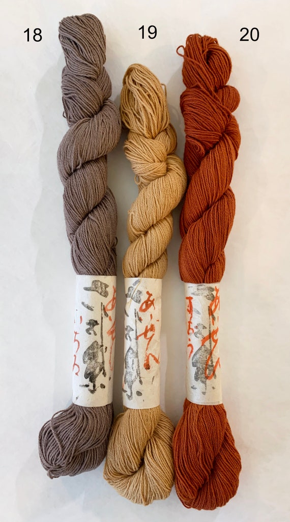 Aizenkobo #18 Wolf Gray Japanese Sashiko Cotton Thread Skein From