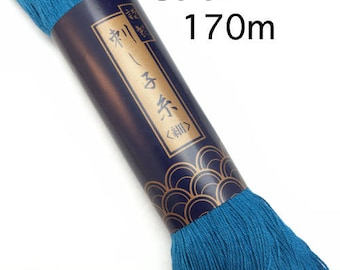 Yokota #27 BLUE 170 meter skein Japanese Cotton Sashiko thread