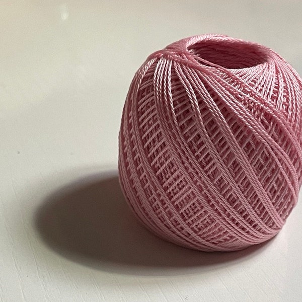 Olympus Thin Japanese Sashiko Thread cotton 80m Ball - Carnation Pink ST80S-214