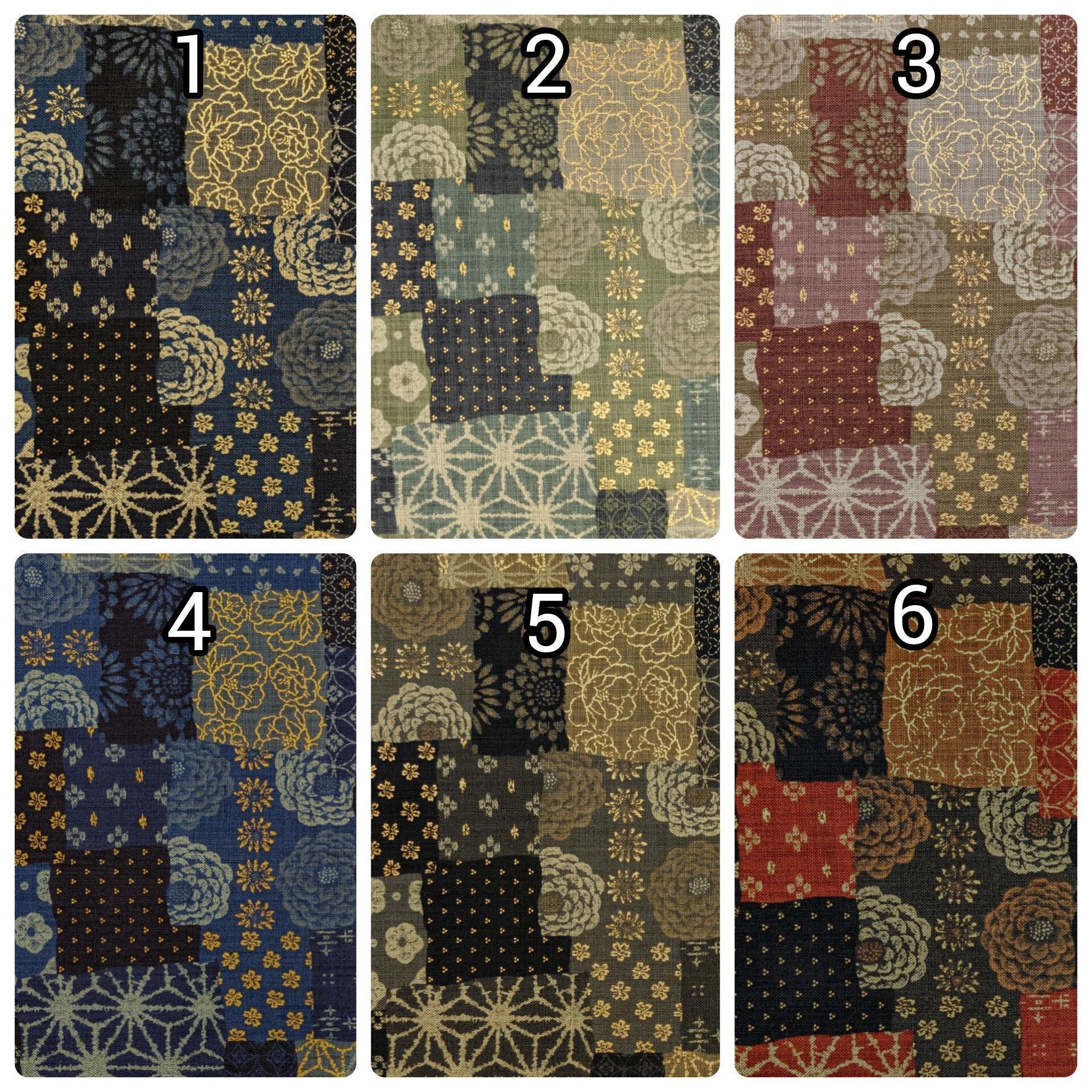 Sevenberry Golden Boro Patchwork Japanese Cotton Fabric 88501-1-3