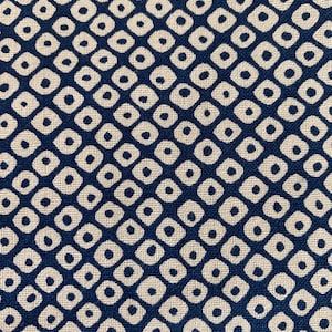 Sevenberry Kanoko Dots Japanese cotton fabric 88220-6-2 beige blue