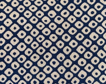 Sevenberry Kanoko Dots Japanese cotton fabric 88220-6-2 beige blue