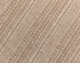 Junko Matsuda yarn dyed textured Japanese cotton fabric Y24-0207 F pale brown