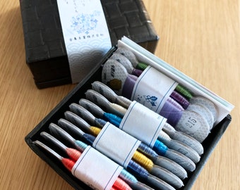 夏色 Summer Colors Box Kinkame Japanese silk thread collection kinuito-tamatebako　絹糸玉手箱