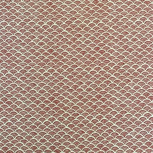 Sevenberry Waves Japanese cotton fabric 88220-1-1 red beige image 2