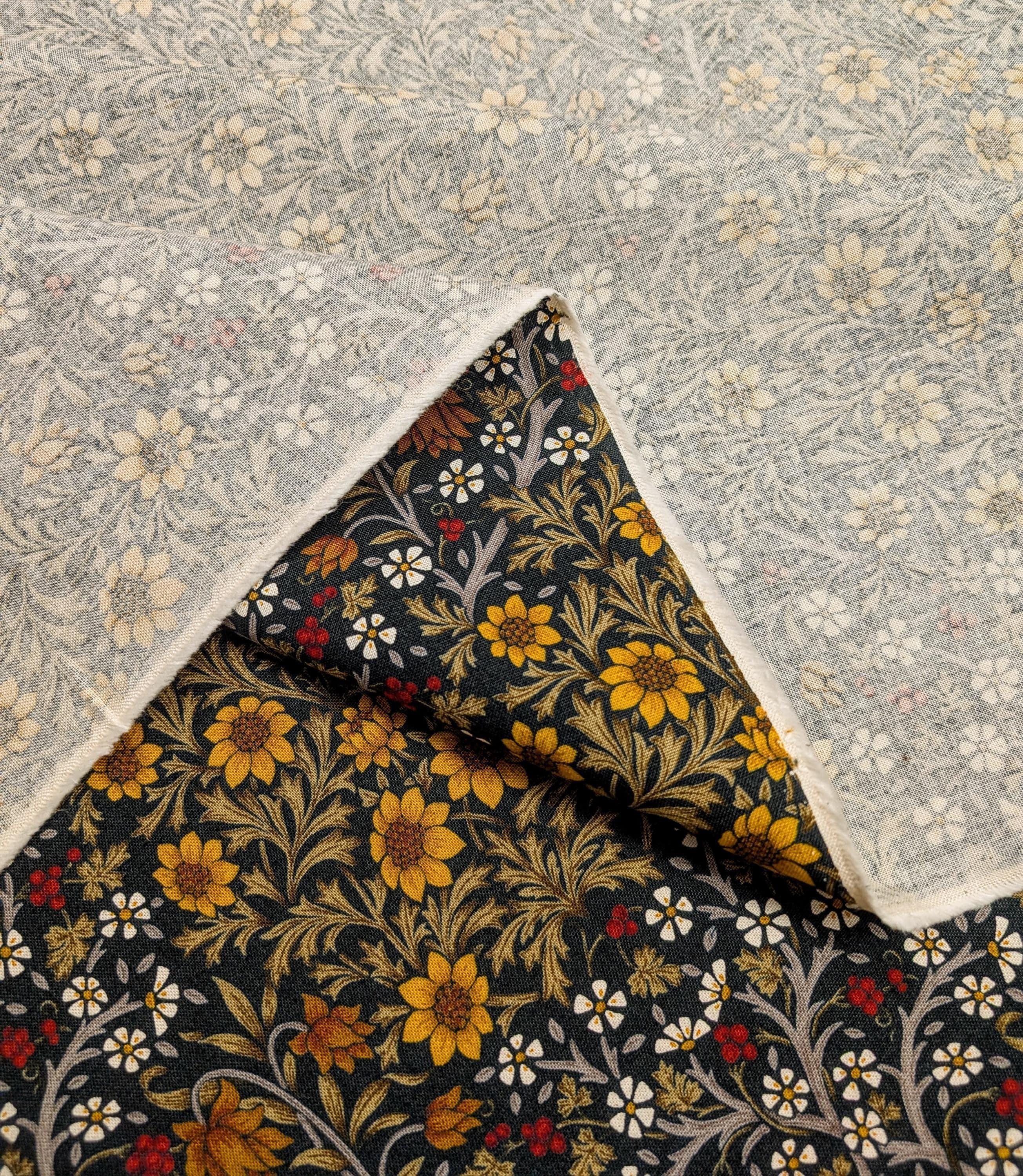 Morris Flower Fields Kobayashi Japanese Cotton Oxford Canvas