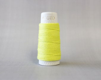 Lecien Cosmo Hidamari Solid Lemon Japanese Cotton Sashiko thread 30 meter skein 88-12