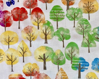 Colorful Forest Japanese cotton fabric RR2015-A