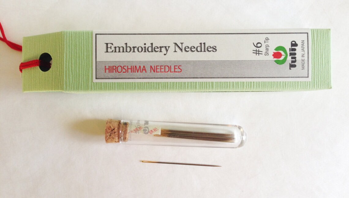 Tulip 6 Embroidery Needles Sharp Tip Thn018e Etsy