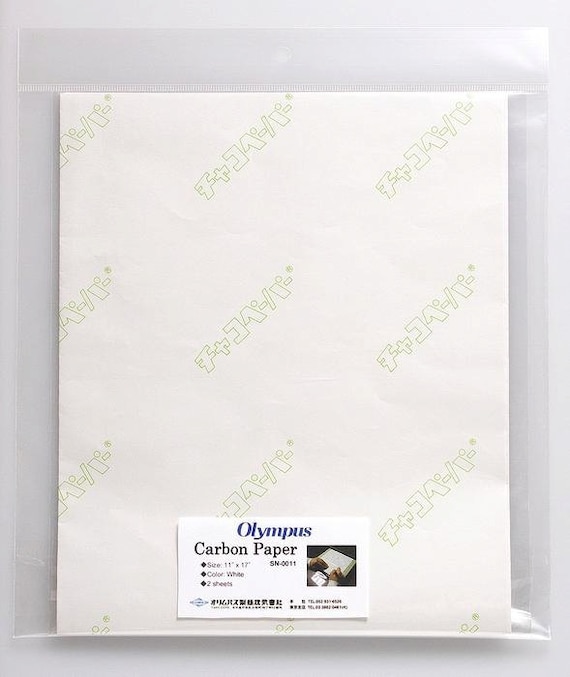 Olympus carbon paper design transfer paper for sashiko and quilting white or blue