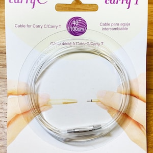 Câbles tulipes pour aiguilles à tricoter CarryC et CarryT 16" 24" 32" 40"