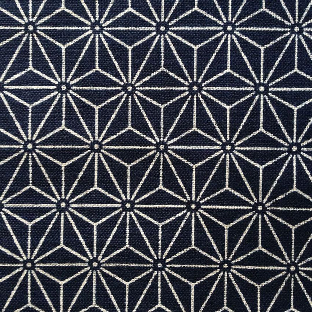 Sevenberry Asanoha Hemp Leaf Star Japanese Cotton Fabric