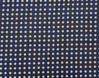 Tela de algodón japonés Sevenberry con estampado de lunares Shibori 850257-3 4 azul oscuro