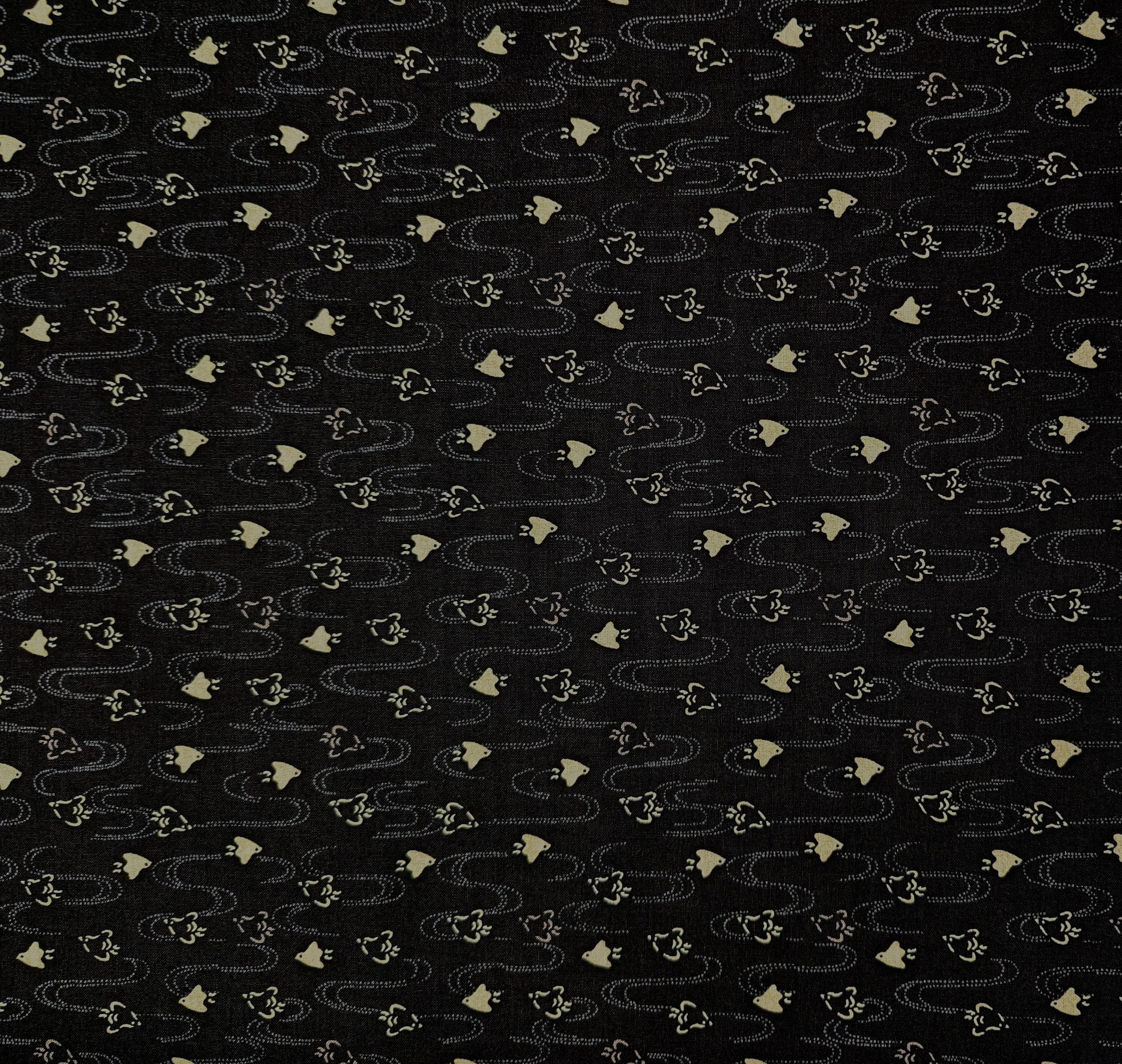 Chidori Sevenberry Japanese Cotton Fabric 88222-8-12 Black - Etsy