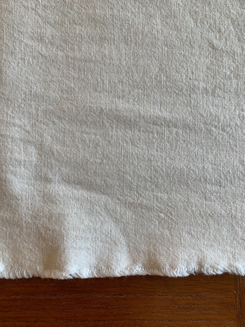 Cosmo bright white Japanese cotton linen blend canvas AD5188-OW