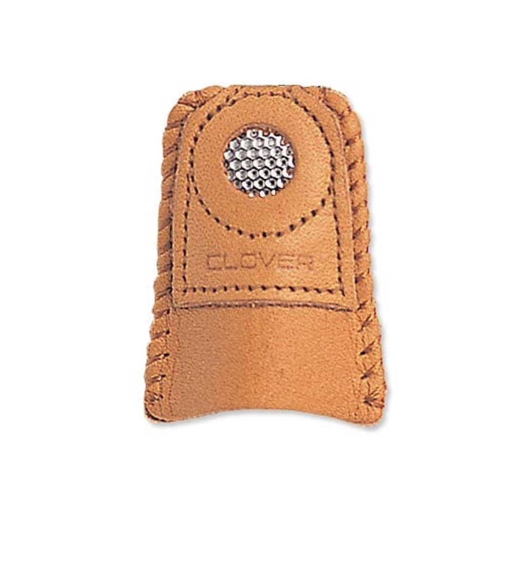 Sewing Thimble Finger Protector, Leather Thimble Sewing Thimble Finger  Protector with Coin Thimble Pad for Hand Sewing Quilting Knitting(S) :  : Home