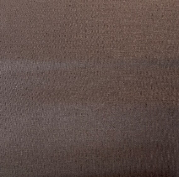 世界的に Koizumi Momen-t Solids in Cocoa Brown Cotton Linen Fabric 小物