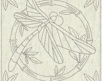 Summertime QH Textiles Sashiko Fukin Japanese cotton sashiko sampler cloth KF2021-22 beige greige