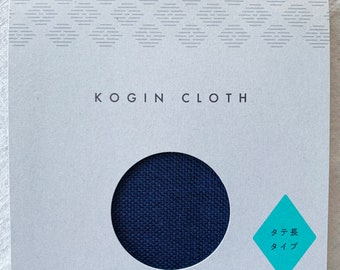 Daruma Kogin Cloth Japanese linen 8870-3 navy blue