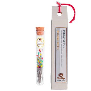 Tulip Patchwork Pins THN-075e from Hiroshima Needles Japan