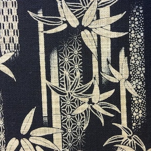 Sevenberry Bamboo Grove in Indigo Navy Blue Japanese cotton fabric 88334-1-1