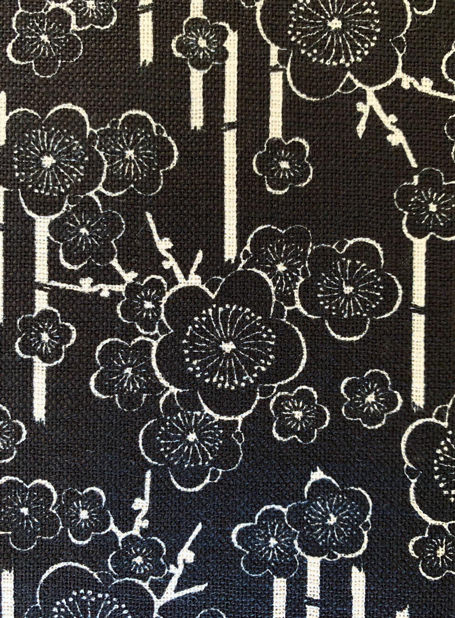 さくら！ ラベンダー＆ムーンフラワ Sevenberry Plum Cherry Blossoms Japanese Cotton Fabric 88333